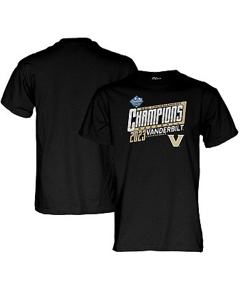 Мужская черная футболка Vanderbilt Commodores 2023 SEC Baseball Conference Tournament Champions Locker Room Blue 84