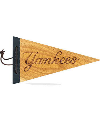 Деревянный вымпел «Нью-Йорк Янкиз» 7 x 12 дюймов Pillbox Bat Company