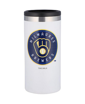 Тонкий держатель для банок с логотипом команды Milwaukee Brewers Team, 12 унций Memory Company