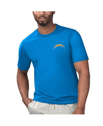 Men's Powder Blue Los Angeles Chargers Licensed to Chill T-shirt Margaritaville