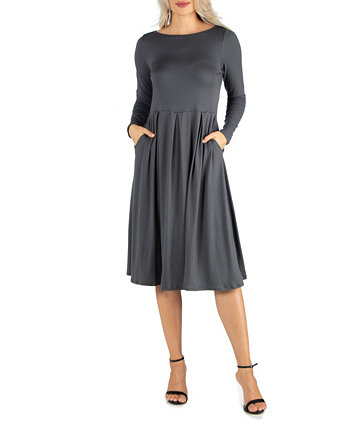 Женское платье средней длины и расклешенное платье 24Seven Comfort