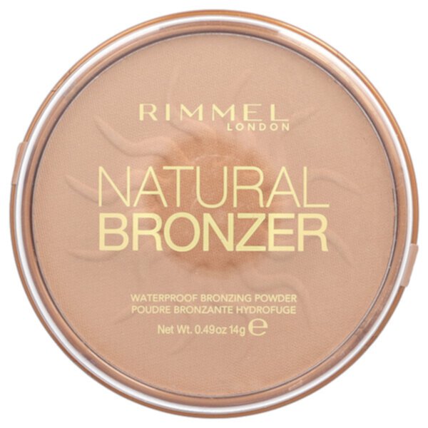 Natural Bronzer, Водостойкая бронзирующая пудра, оттенок 021 Sun Light, 0,49 унции (14 г) Rimmel London