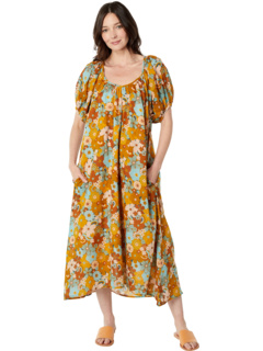 Платье макси с цветочным принтом в стиле ретро Sundry