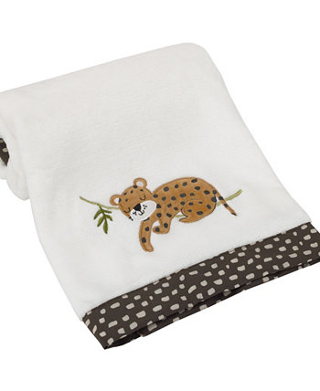 Супер мягкое детское одеяло Jungle Gym с аппликацией в виде гепарда NoJo