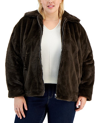 Модное подростковое пальто больших размеров из искусственного меха, созданное для Macy's Jou Jou