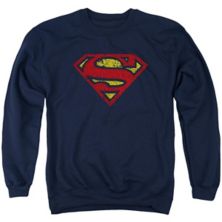 Superman Crackle S Adult Crewneck Sweatshirt Licensed Character