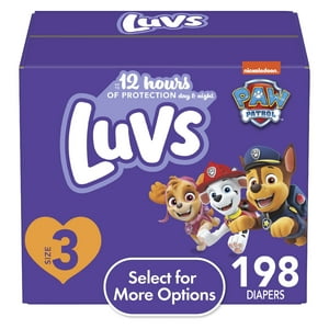 Luvs Diapers Size 3, 198 Count (Select for More Options) Luvs