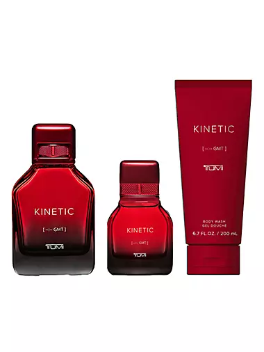 KINETIC [--:-- GMT] 3-Piece Eau de Parfum &amp; Shower Gel Gift Set Tumi