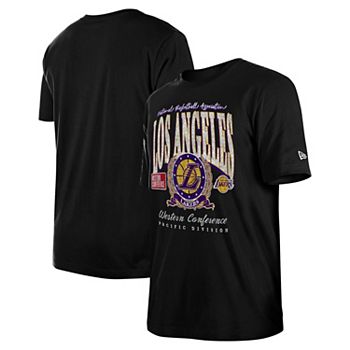 Unisex New Era  Black Los Angeles Lakers Oversized Essentials Boxy T-Shirt New Era