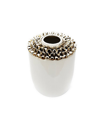 Керамическая ваза Золотистый дизайн 10 дюймов Vivience