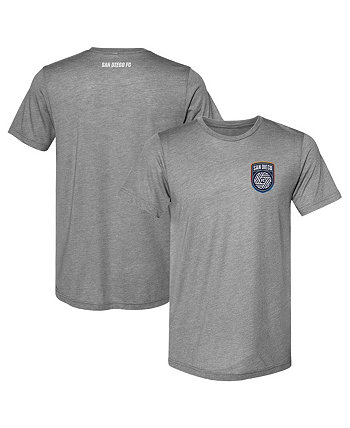 Мужская футболка премиум-класса с логотипом San Diego FC Primary Heather Grey 500 Level