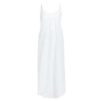 Lace-Trimmed Swiss Dot Cotton Nightgown PAPINELLE