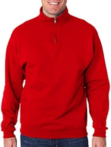 Мужская Толстовка JERZEES 8 oz. 50/50 NuBlend Quarter-Zip Cadet Collar JERZEES