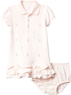 Детское Платье с оборками и Пеленкой Polo Ralph Lauren для девочек Polo Ralph Lauren