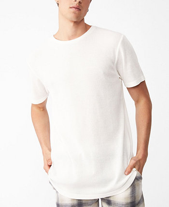Удлиненная мужская футболка с овальными вафлями COTTON ON