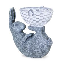 Melrose Laying Rabbit Bowl Figurine Table Decor Melrose