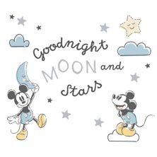 Lambs & Ivy Disney Baby Moonlight Mickey Mouse Blue/black Wall Decals/stickers Lambs & Ivy