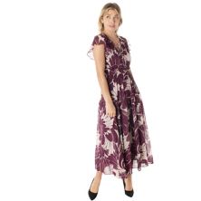 Женское свободное платье миди с цветочным принтом и завязками спереди Taylor Dress