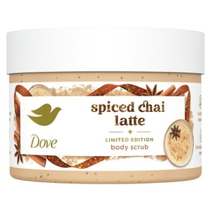 Dove Spiced Chai Latte Body Scrub for Deep Nourishment Holiday Treats Limited Edition, 10.5 oz Dove