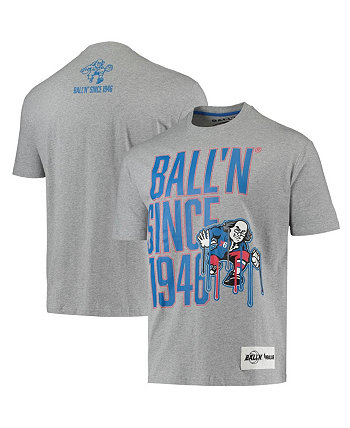 Мужская футболка Heather Grey Philadelphia 76ers с 1946 года BALL'N