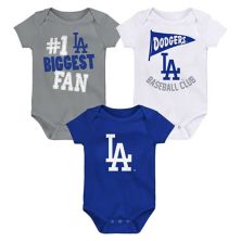 Детские Боди Unbranded Fanatics Branded Los Angeles Dodgers Fan Pennant 3-Pack Unbranded