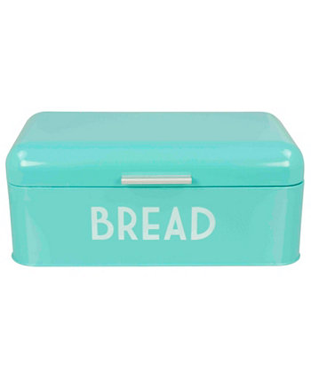 Металлический ящик для хлеба, бирюзовый HOME BASICS