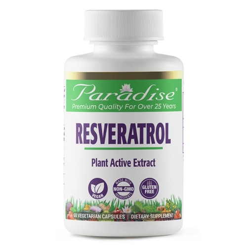 Resveratrol -- 60 Vegetarian Capsules (Вегетарианские капсулы) Paradise Herbs