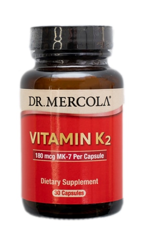 Доктор Меркола Витамин К2 -- 180 мкг -- 30 капсул Dr. Mercola