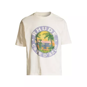 Хлопковая футболка с рисунком Lago R H U D E
