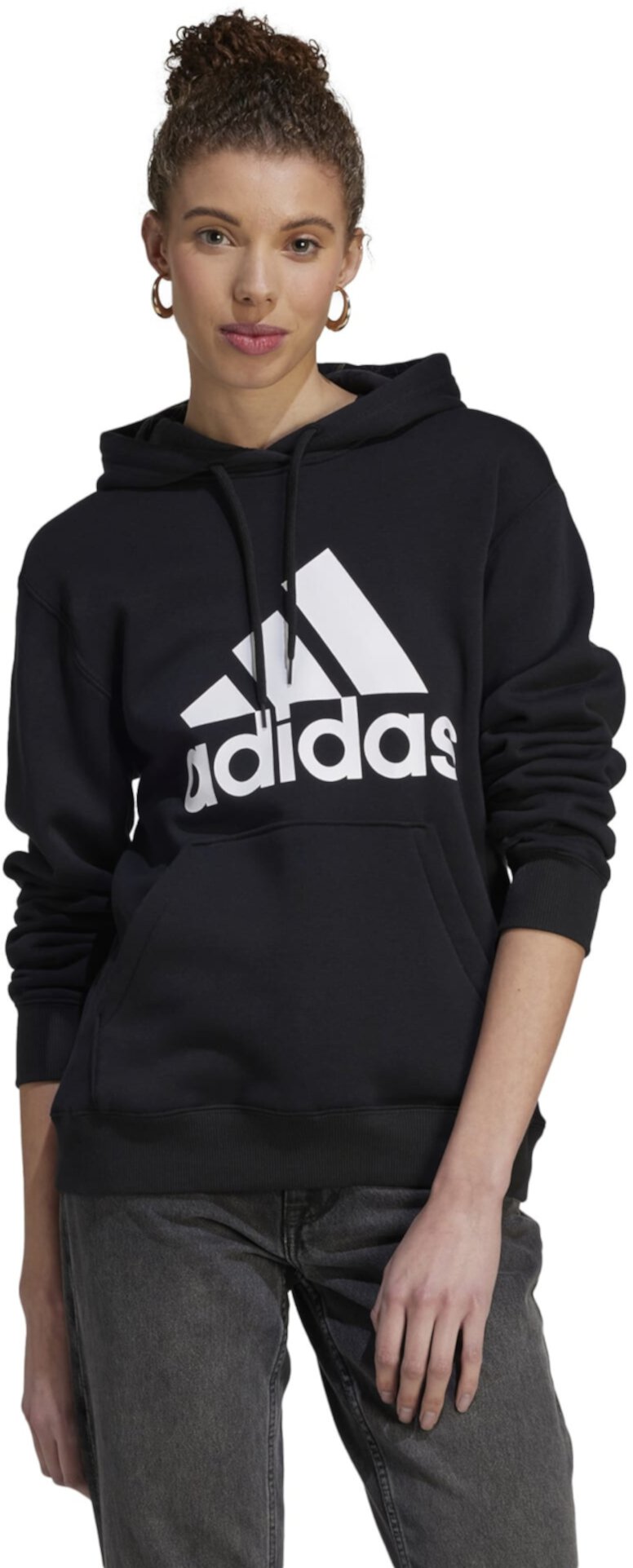 Женский худи Adidas Essentials с большим логотипом Adidas