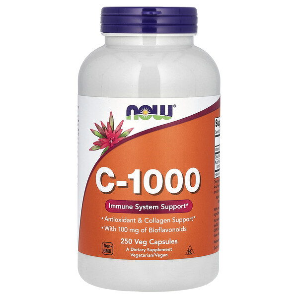 C-1000 с биофлавоноидами - 250 вег. капсул - NOW Foods NOW Foods