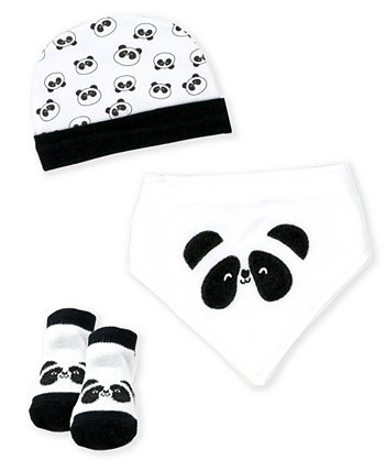 Baby Boys and Girls Panda Accessory, 3 Piece Set Tendertyme