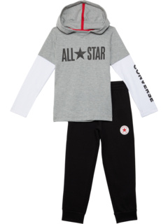 Комплект из двух частей флисового худи и джоггеров All Star (для маленьких детей) Converse Kids
