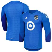 Мужская вратарская футболка adidas Blue Minnesota United FC 2023 с длинным рукавом, реплика Adidas