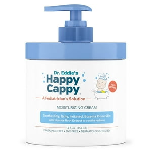 Dr. Eddie's Happy Cappy Moisturizing Eczema Cream for Babies, 12 oz Happy Cappy