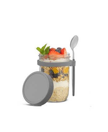 Dawn Overnight Oats Glass Containers, 16 Oz, Set of 3 JoyJolt