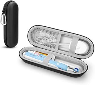 Yinke Hard Travel Case for Oral-B/Oral-B Pro 1000 1500 5000 7000 6000 9600 Smartseries/Philips Sonicare 4100 6100 5100 6500 7500/iO Series 4 7 8 9 Electric Toothbrush, EVA Protective Storage Bag Yinke