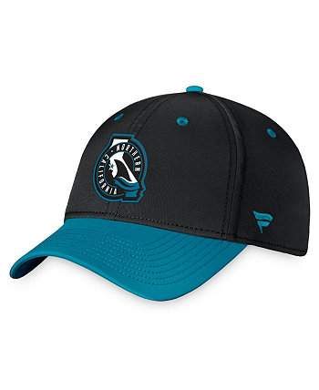 Черная мужская гибкая кепка из джерси San Jose Sharks Authentic Pro Alternate Fanatics