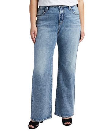 Очень желанные джинсы больших размеров с высокой посадкой и штанинами Silver Jeans Co.