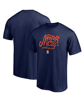 Мужская темно-синяя футболка Detroit Tigers Local BreakingT