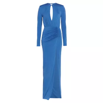 Emmit Draped Jersey Gown MICHAEL COSTELLO COLLECTION