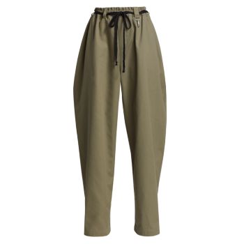 Cotton Twill Wide-Leg Pants Reese Cooper
