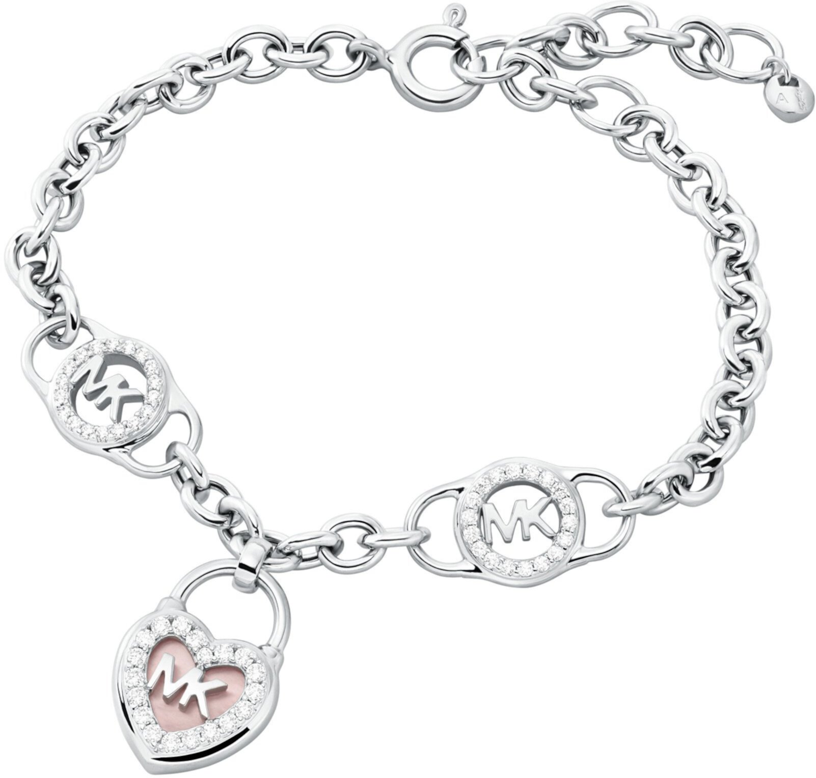 michael kors charm bracelet silver