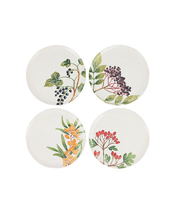Салатные тарелки ассорти Foresta Primavera, набор из 4 шт. VIETRI
