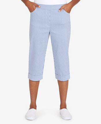 Women's Peace Of Mind Stripe Allure Clamdigger Pants Alfred Dunner