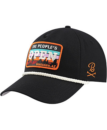 Мужская черная регулируемая шляпа WM Phoenix с открытой веревкой Barstool Golf