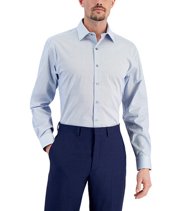 Мужская классическая рубашка стандартного кроя, растягивающаяся в двух направлениях, устойчивая к пятнам и сотовым заполнителям, создана для Macy's Alfani