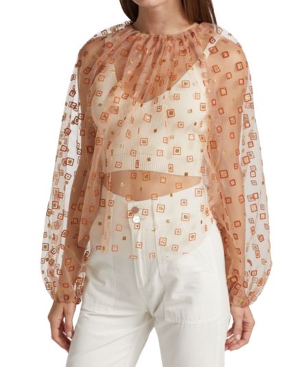 Прозрачная блузка со сборками Rachel Comey