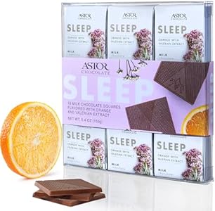 Astor Chocolate Calm Dark Chocolate Lavender Black Currant Squares Gift Set | Chocolate Lovers Mini Bar Box l 18pc Individually Wrapped Calming Belgian Chocolate Basket | 0.33oz Each Minibar Gourmet Snack | Kosher Food Candy Holiday Bars ASTOR