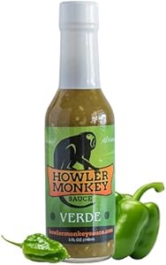 Howler Monkey Sauce Amarillo - Panama Hot Sauce - Gluten-Free, No Carbs, Low Sodium - No Thickeners, Preservatives, or Added Sugars - 5 oz (1-Pack) Howler Monkey Sauce